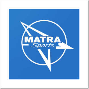 Vintage Matra Sports emblem - White Posters and Art